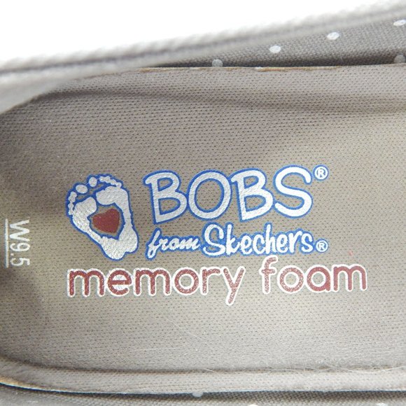 BOBS From Sketchers Memory Foam Womens Grey Flats Size 9.5 - Picture 11 of 11